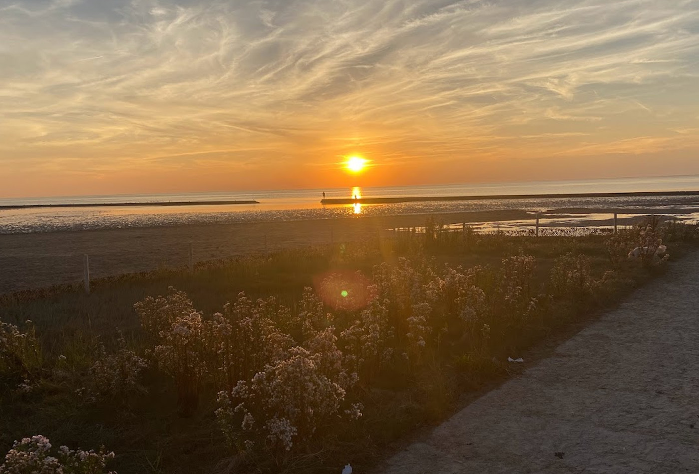 Sonnenuntergang Haus des Gastes