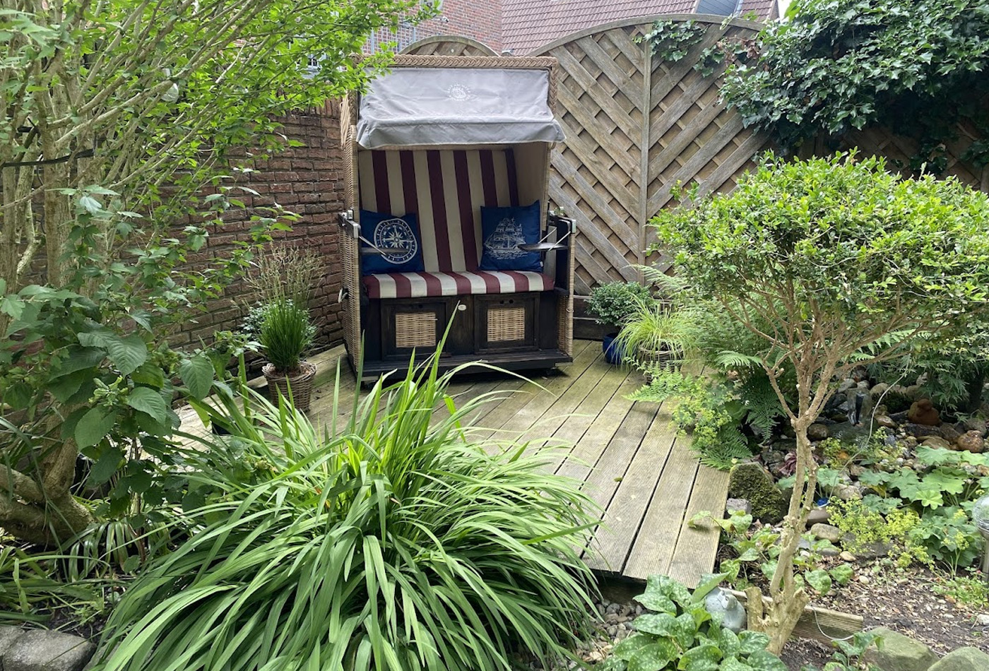 Ferienwohnung Norddeich Garten